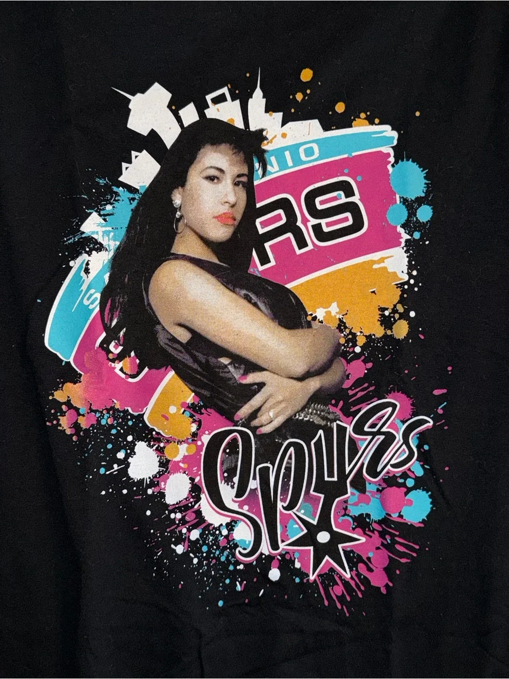 Selena San Antonio Spurs T-shirt Size S NEW! - Picture 2 of 2